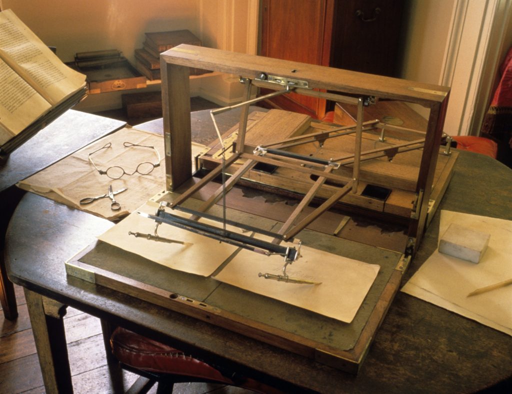 An early nineteenth-century device used to copy letters