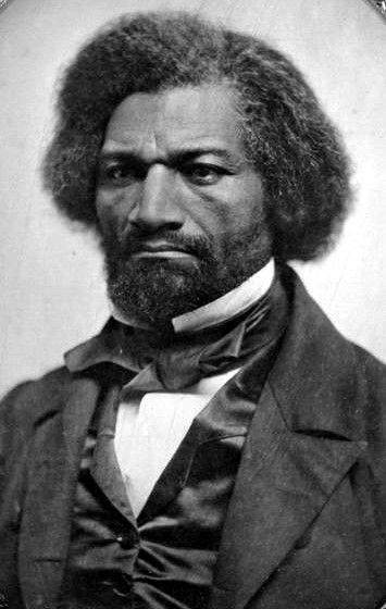 Photographic portrait of Frederick Douglass, circa 1855, when he was about 38 years old
